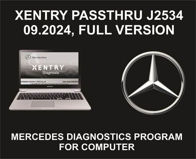Xentry Passthru J2534 Mercedes 12.2024, Diagnostics Program
