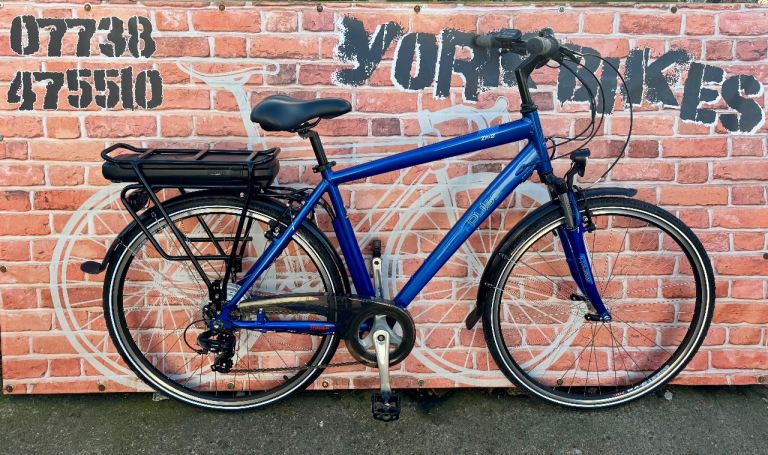 As new gents electric bike 21” alloy frame £425