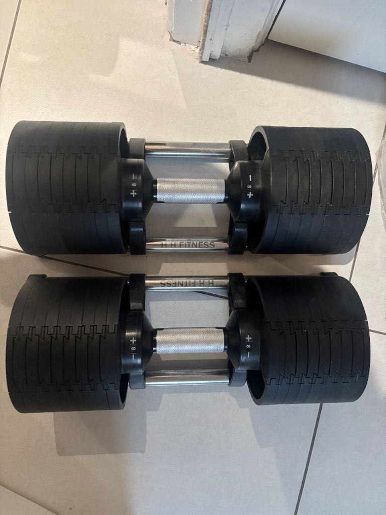 HH FITNESS Adjustable Dumbbells – Pair 2-32KG