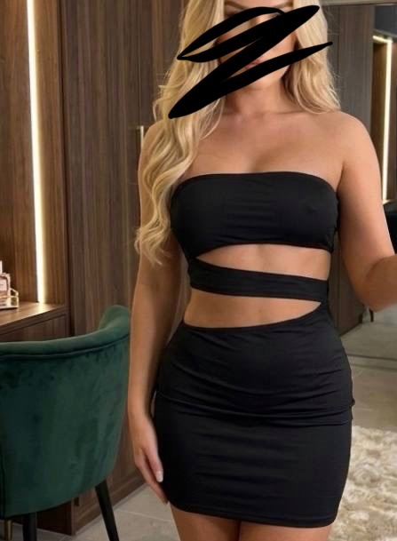 Oh Polly Black Cut-Out Mini Dress xs/s/m Brand new 