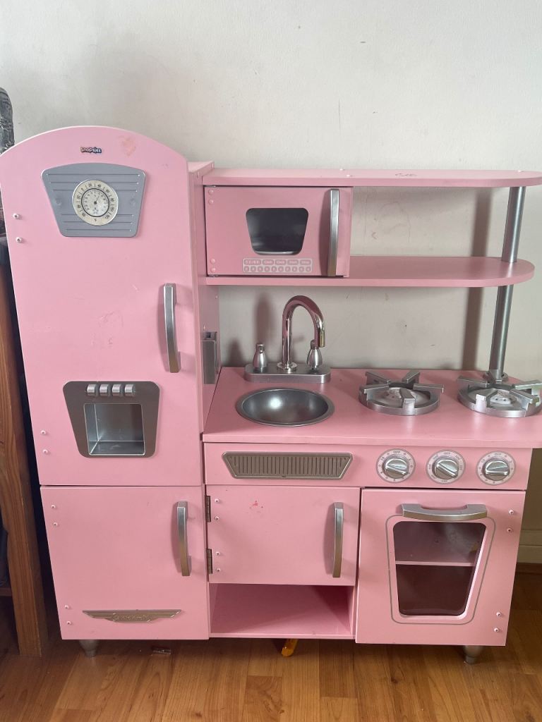 KidKraft Pink Wooden Play Kitchen – Good Condition