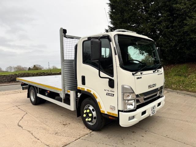 2021 71 ISUZU N75.150 Euro 6 14ft flatbed Auto 39,000kms
