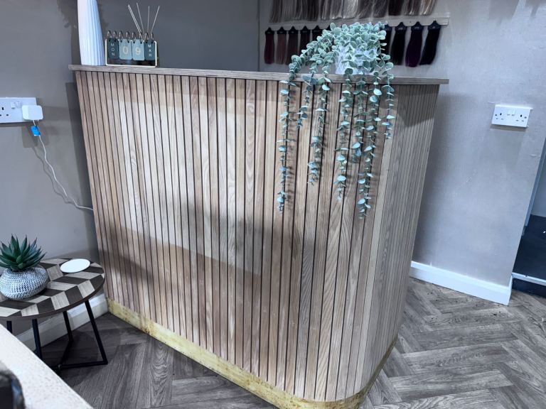 Salon reception desk