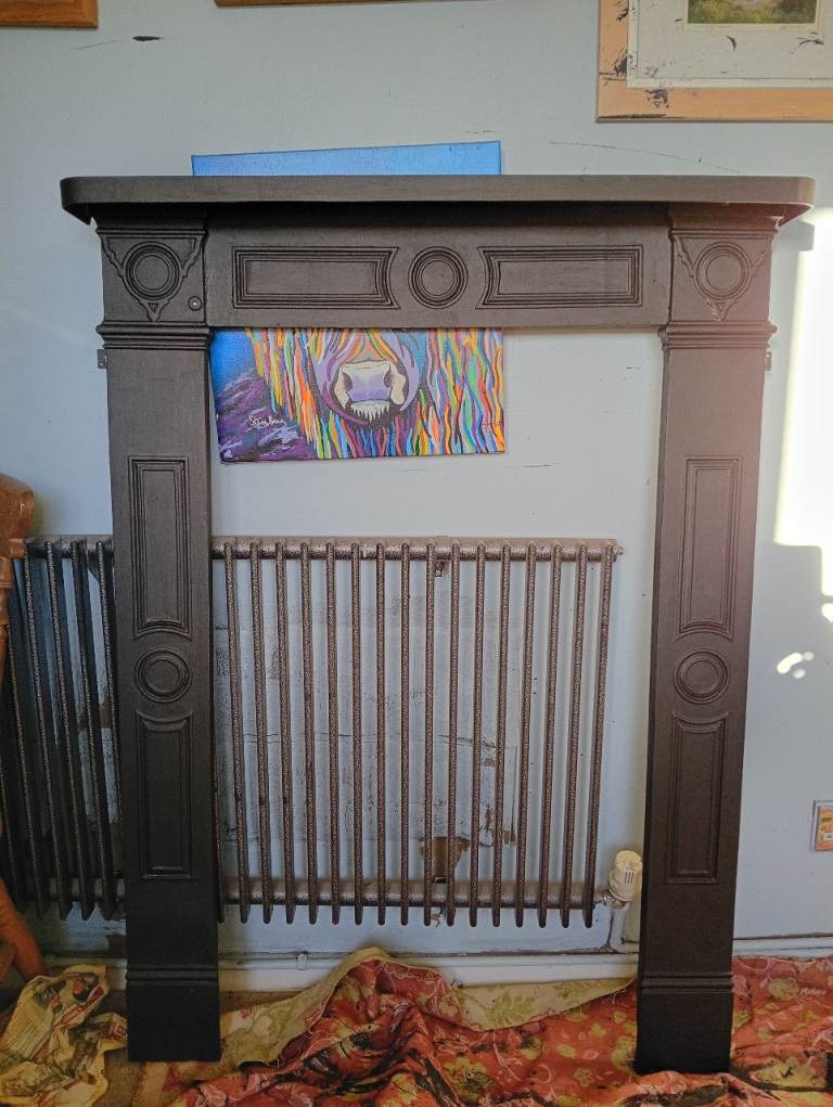 1876 year cast iron fire surround