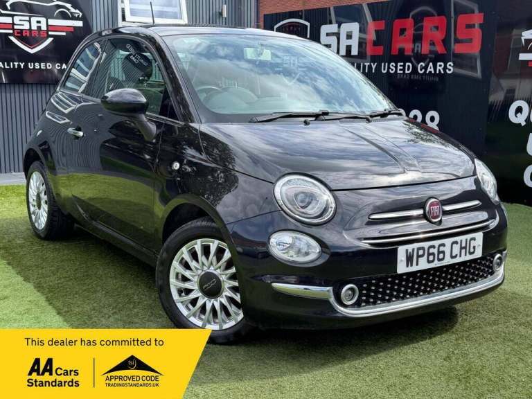 2016 Fiat 500 1.2 Lounge Hatchback 3dr Petrol Manual Euro 6 (s/s) (69 bhp) HATCHBACK Petrol Manual