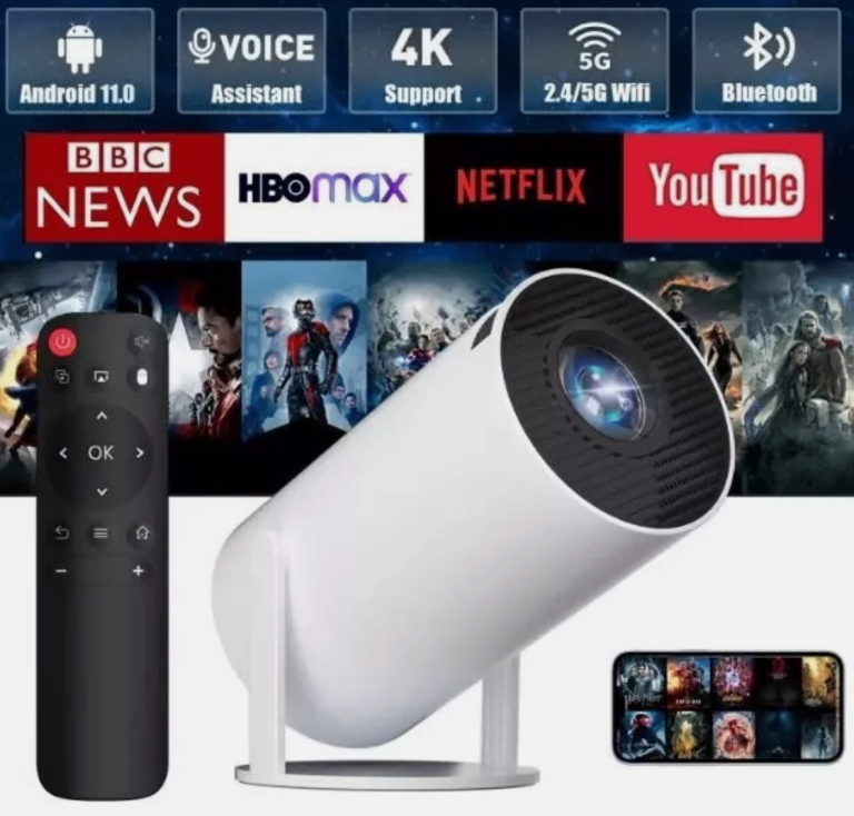 image for Projector HY300 Pro 1280x720 Android 11 Dual Wifi 6 260ANSI BT5.0 Speaker NEW BOXED