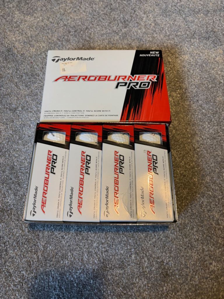 TaylorMade Aeroburner Pro Golf Balls Boxed 12 
