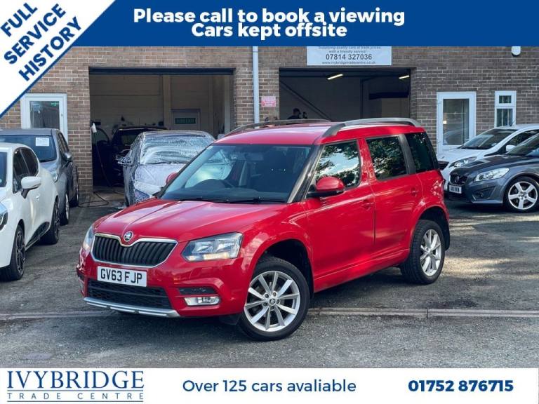 2014 63 SKODA YETI 2.0 TDI SE SUV 5DR DIESEL MANUAL EURO 5 (110 PS) DIESEL