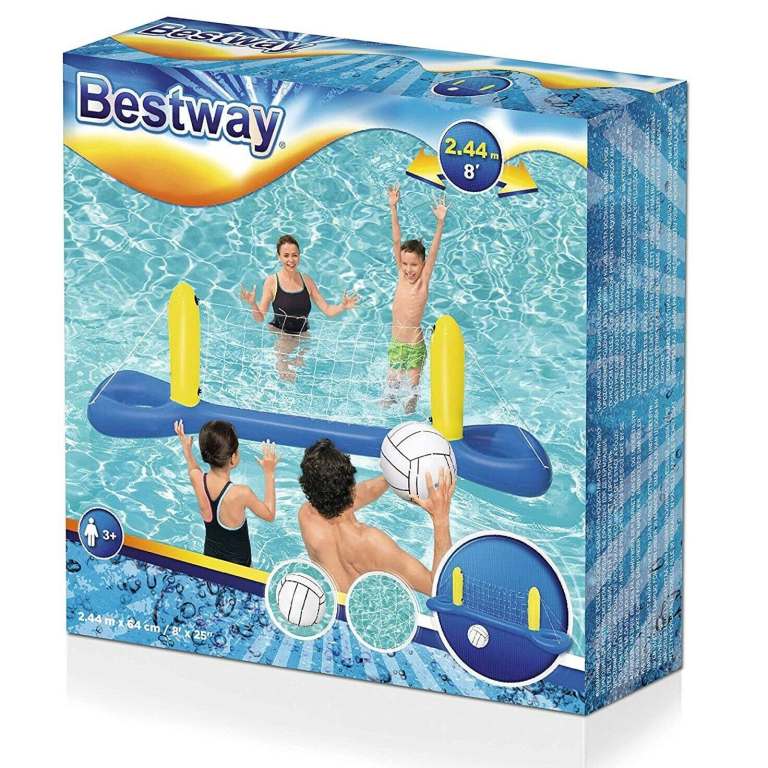 WATER INFLATABLE VOLLEYBALL FRAME SWIMMING POOL GAMES FLOATING FOOTBALL GOAL