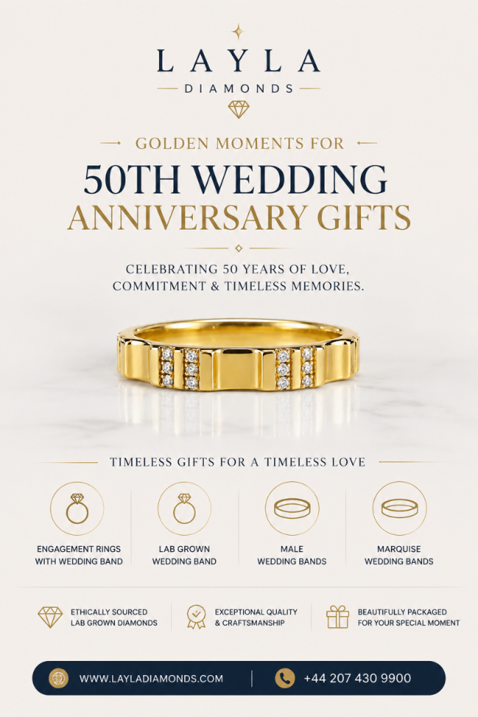 Golden Moments for 50th Wedding Anniversary Gifts | Layla Diamonds