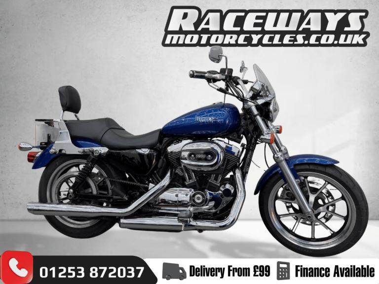 HARLEY-DAVIDSON SPORTSTER XL1200T SUPERLOW 2015 15 REG 17,848 MILES BLUE