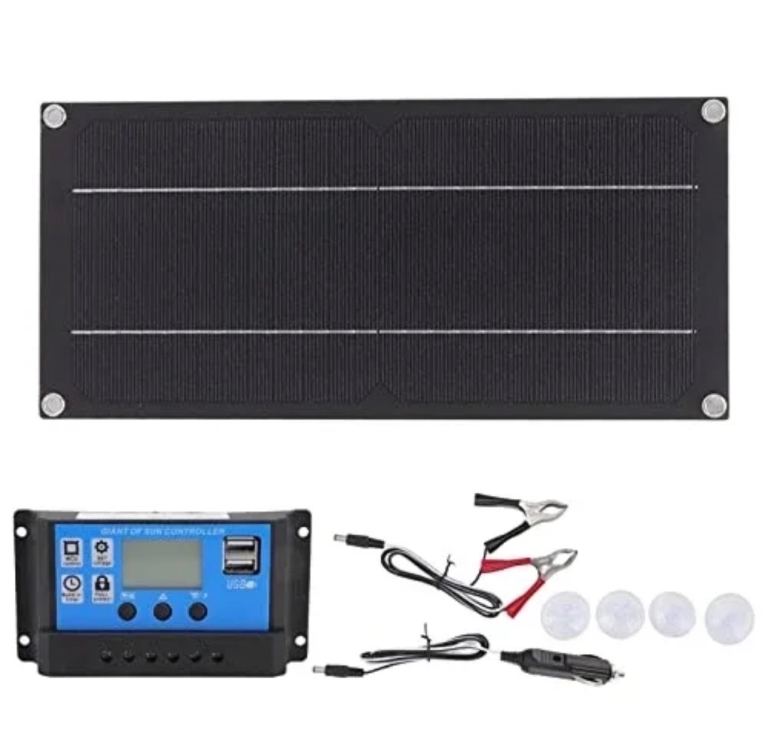 Ejoyous Solar Panel Kit 18V 600W Portable High Efficiency Solar Panel Set 