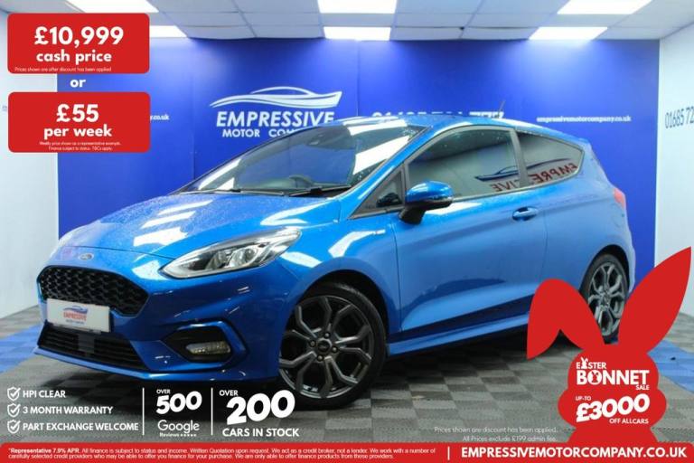 2019 19 FORD FIESTA 1.0T ECOBOOST GPF ST-LINE HATCHBACK 3DR PETROL MANUAL EURO 6