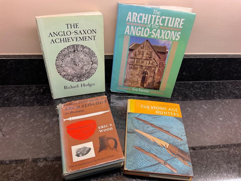 4 Archaeological Interest Books -  Anglo Saxon - Field Guide - Stone Age (£100? worth see listing)