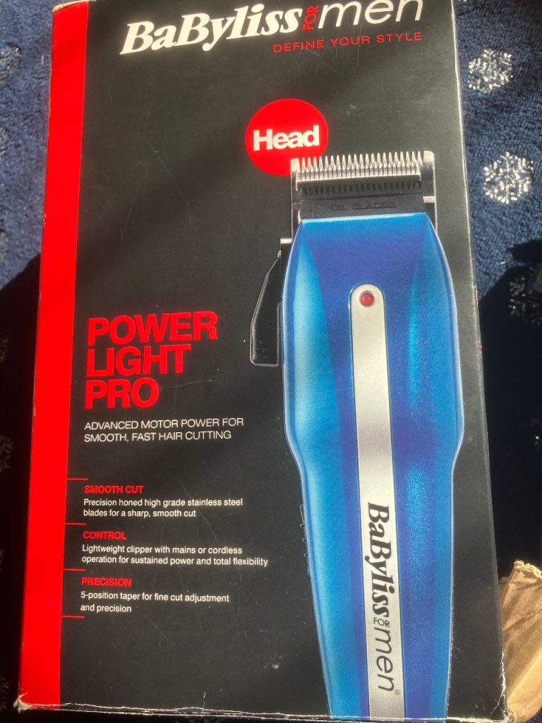 BaByliss Power Light Pro Hair Clippers – Good Condition
