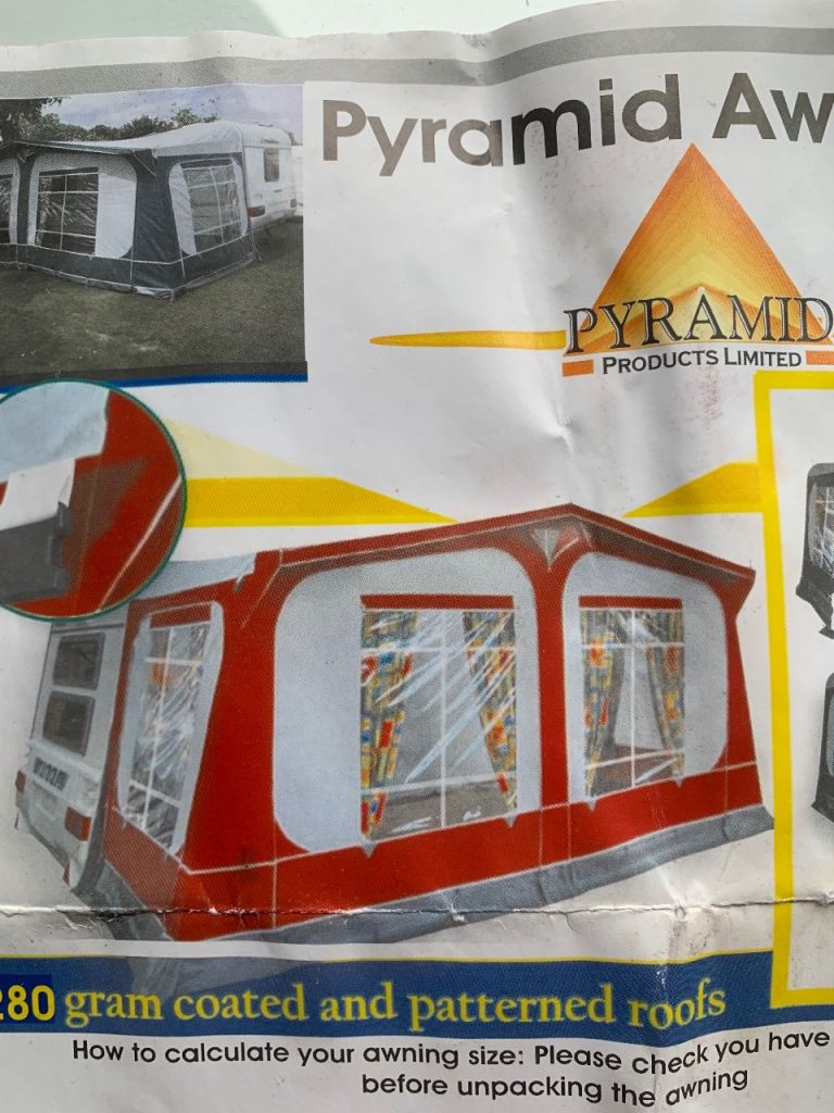  Bargain Pyramid Tuscany caravan Awning size 925-950