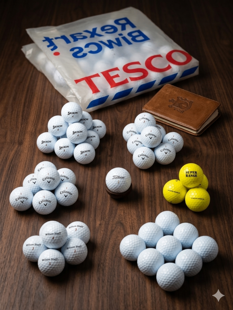 Lot of Used Golf Balls - Srixon, Callaway, Wilson (approx. 45-50 ba