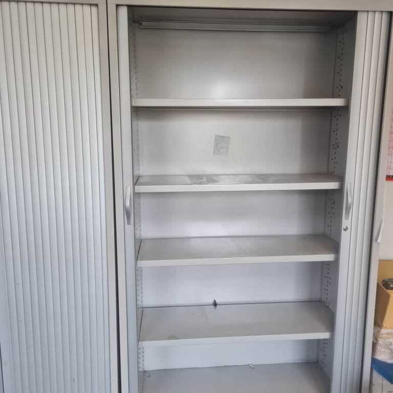 Metal tambour storage cabinets 