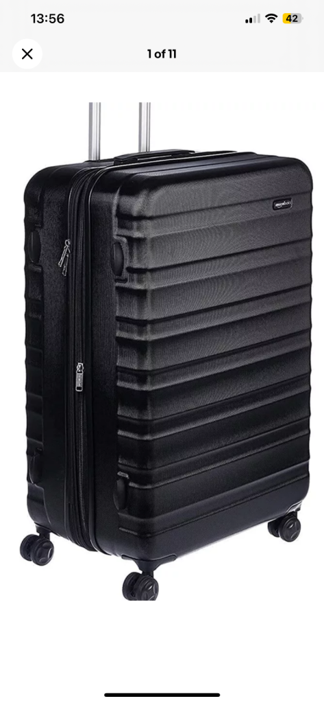 BRAND NEW Amazon Basics Hardside large Luggage ABS Hard-Shell Spinner/Suitcase