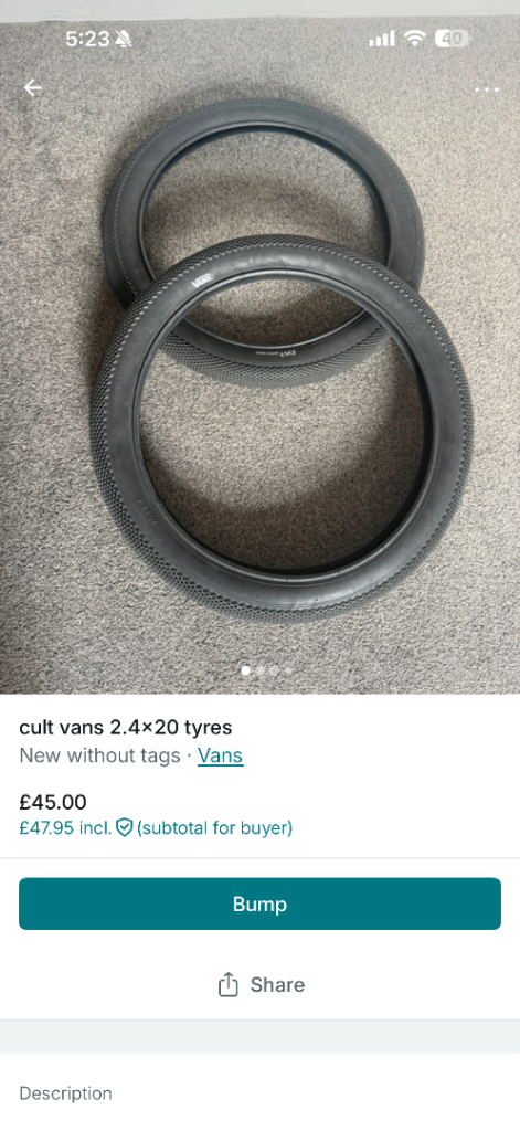 cult vans 2.4x20 tyres