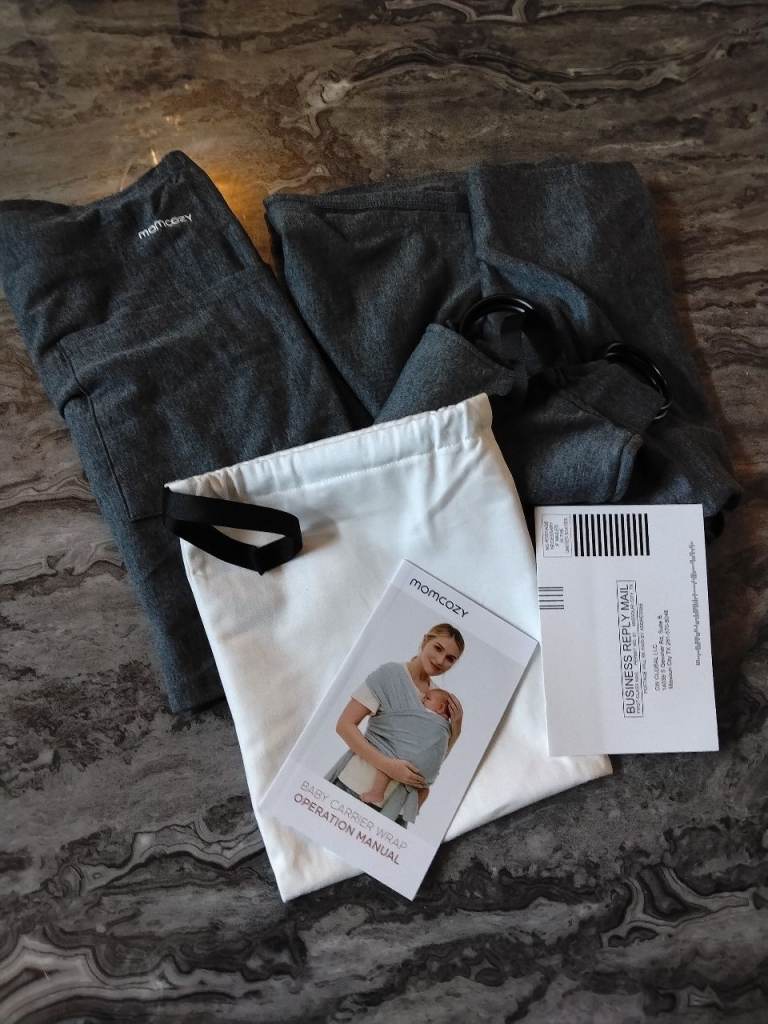 Momcozy Baby Carrier Wrap – charcoal New
