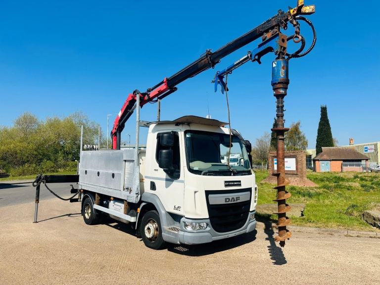 2015 (65) DAF LF 150 DROPSIDE, HMF 785 CRANE, POLE ERECTION UNIT