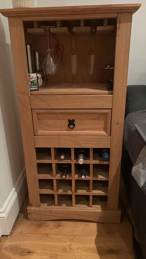 Solid wood wine rack