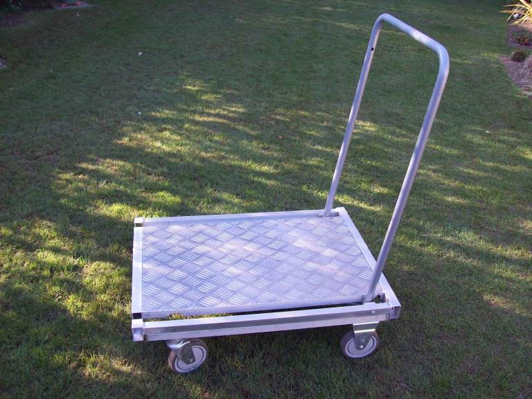 Aluminium folding trolley