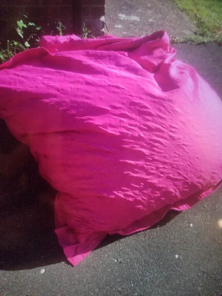 Free to collector - large pink fabric beanbag