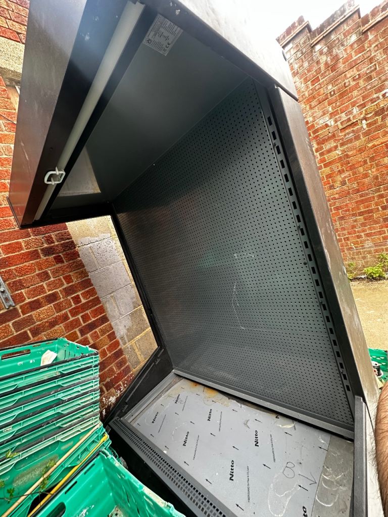 6-Month-Old CEBEA Syriusz Multideck Fridge - 133cm Wide - Excellent Condition comes with shelves