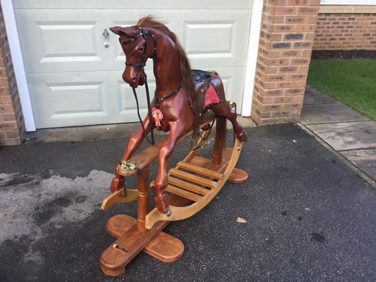 Craftsman made Mahogany Rocking Horse
