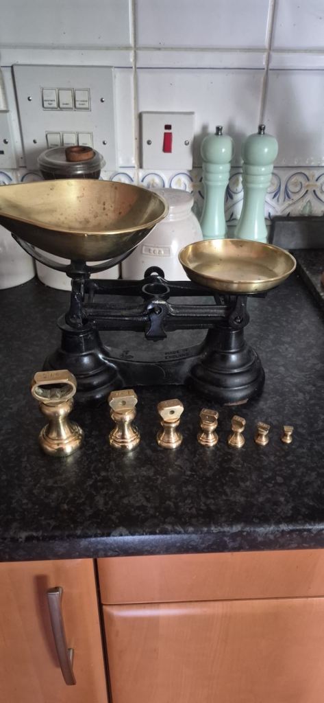Vintage Librasco Brass kitchen scales 