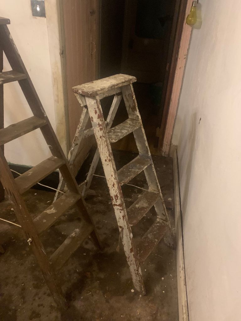 Vintage step ladders