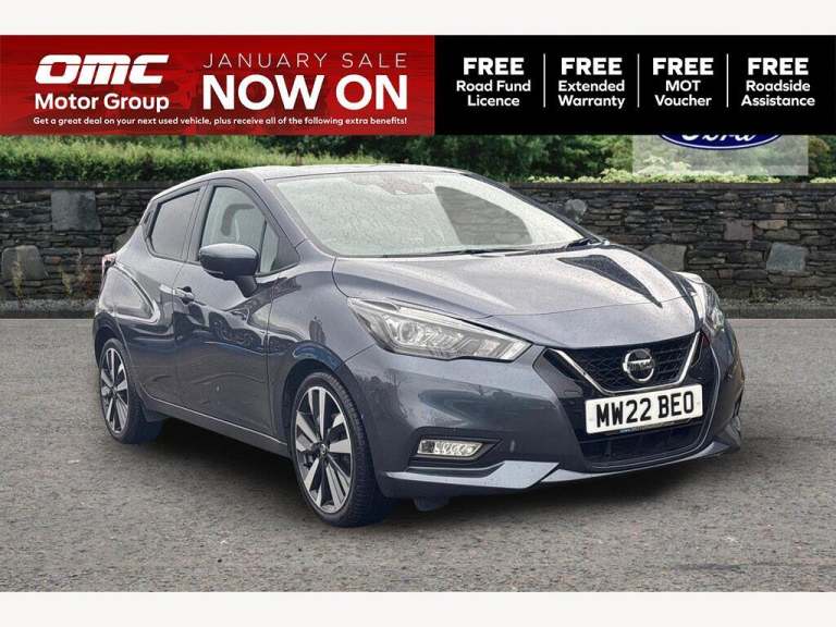 2022 Nissan Micra 1.0 IG-T 92 Tekna 5dr CVT HATCHBACK Petrol Automatic