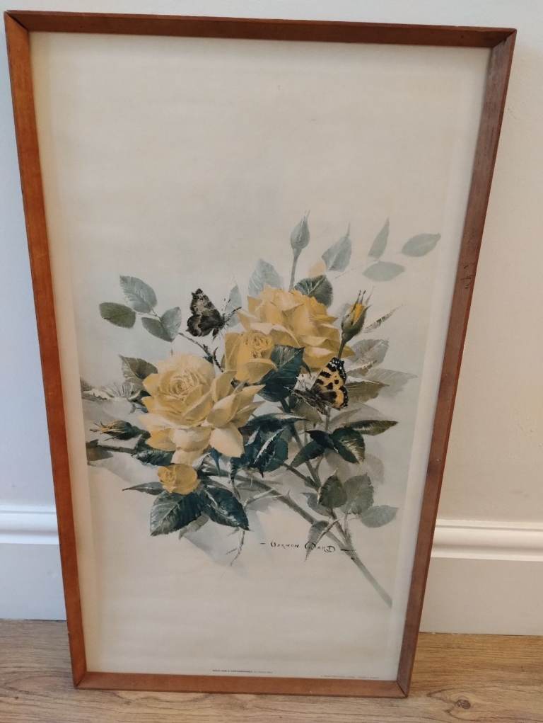 Vernon Ward. Gold for Tortoiseshell large framed print. Vgc.