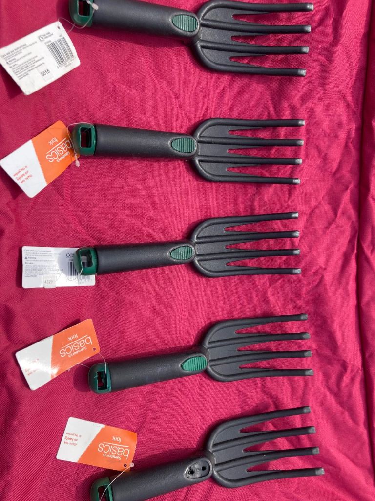 Garden Hand Forks - Black and Green
