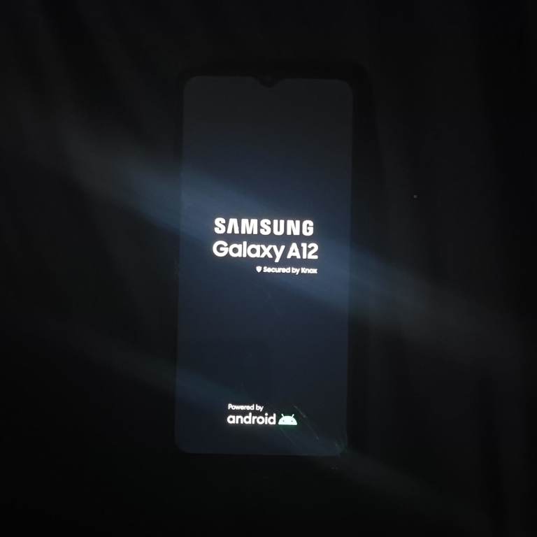 Samsung Galaxy A12 - Black, Cracked Screen