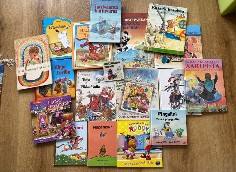 Collection of Finnish Kids Books – Moomins, Paw Patrol, Noddy