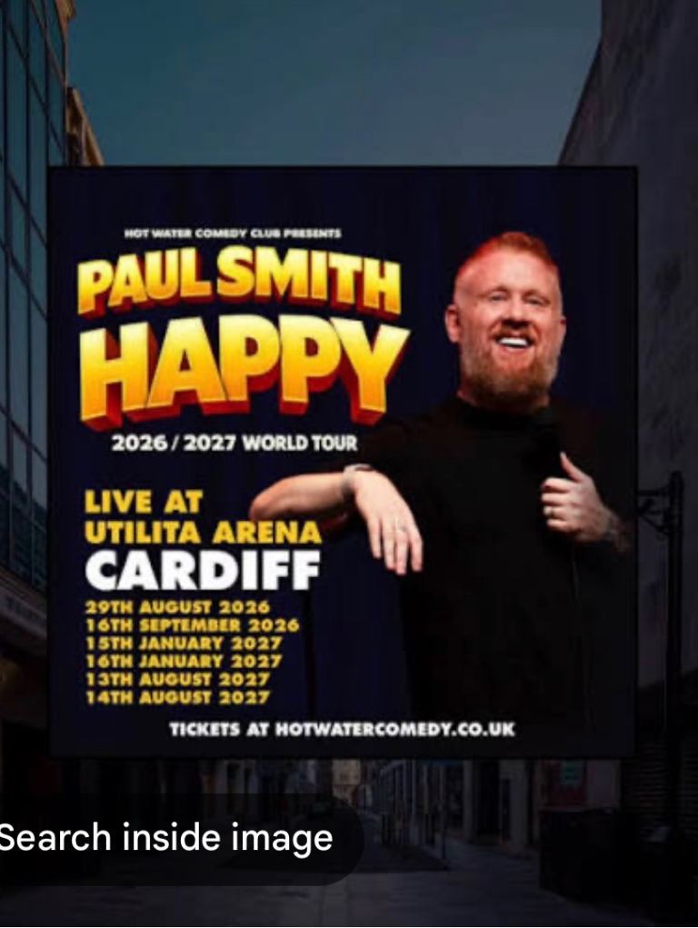 Paul Smith Happy World Tour Tickets - Cardiff Utilita Arena