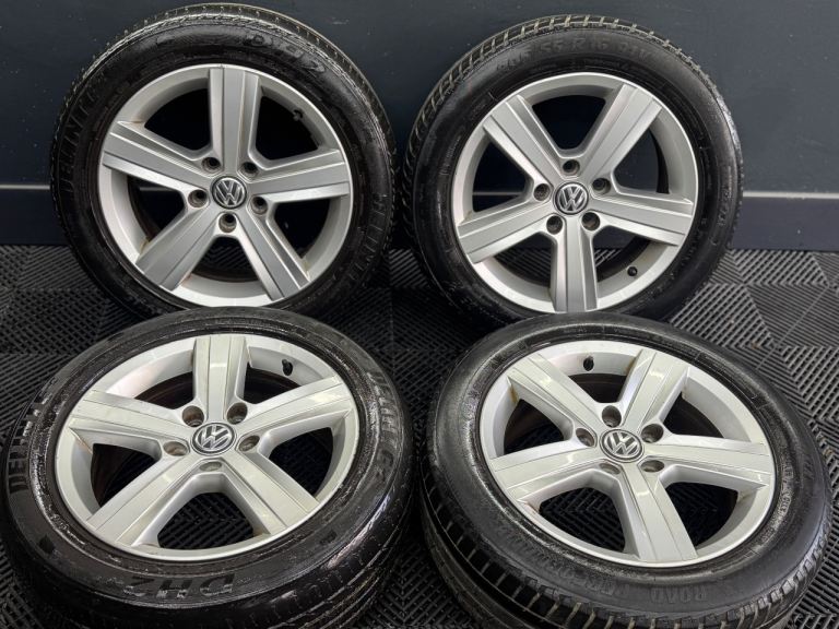 16” inch genuine Vw alloys wheels 5x112 golf caddy touran a3 with tyres