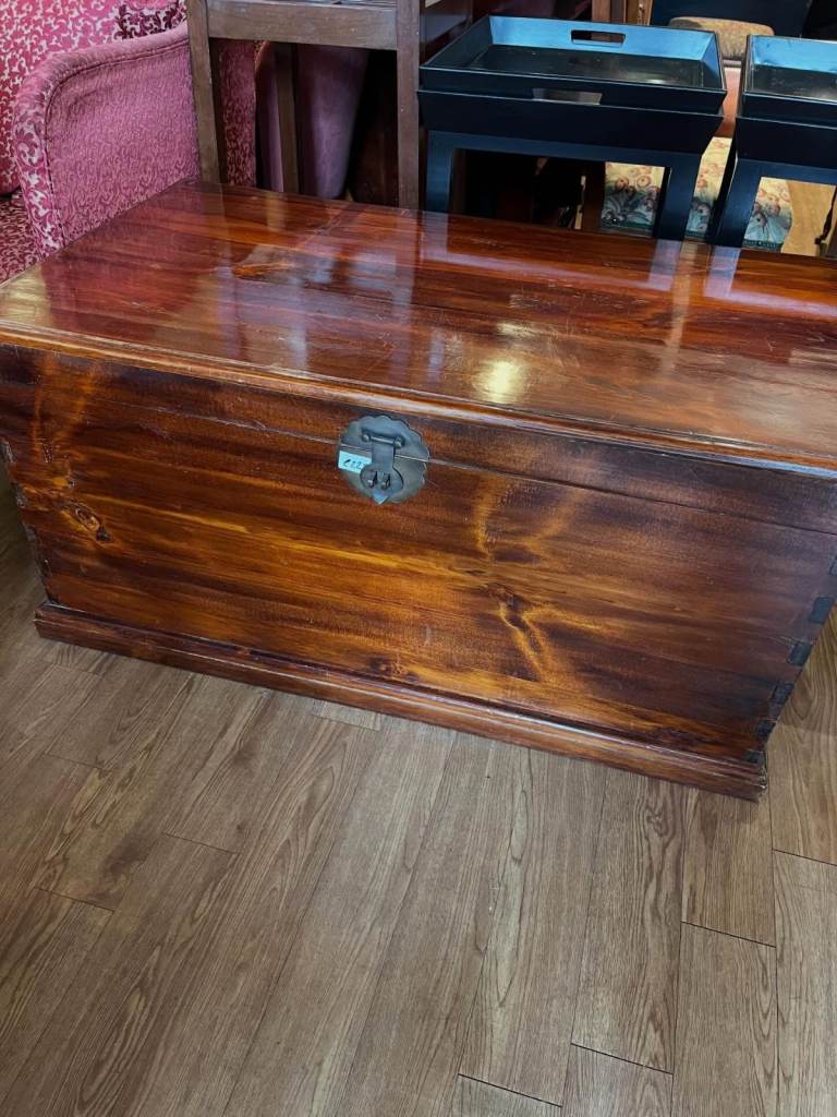 Large Storage Chest , with metal handles and lock