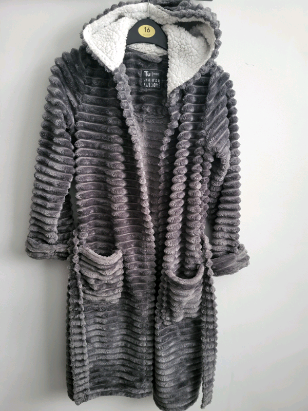 Boys Grey Dressing Gown
