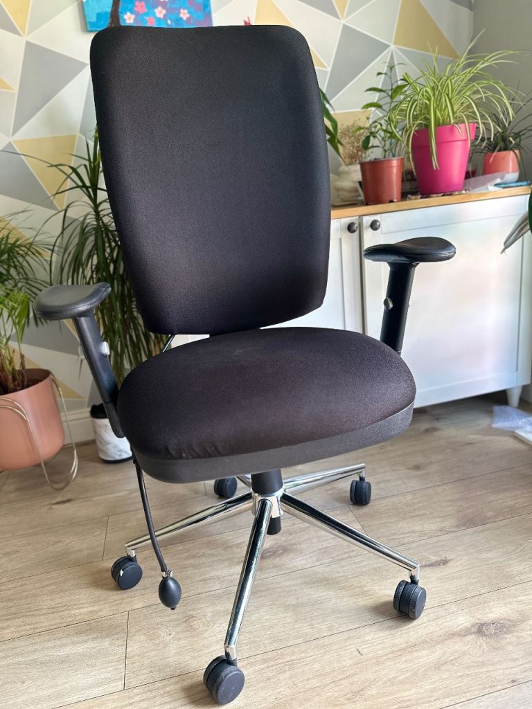 Premium black office ergonomic chair