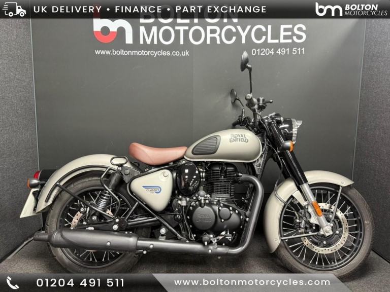 Royal Enfield Classic 350 Motorcycle Grey 744 Miles