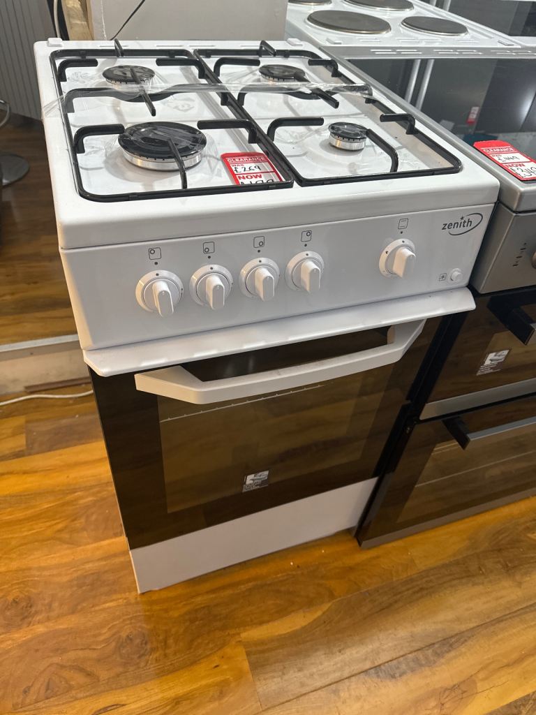 🔥NEW👨‍🍳RRP £269!! Zenith 50cm Gas Cooker - White - 