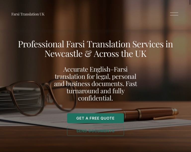 Farsi Translation for UK Visa (Certified – Fast 24hr Service)