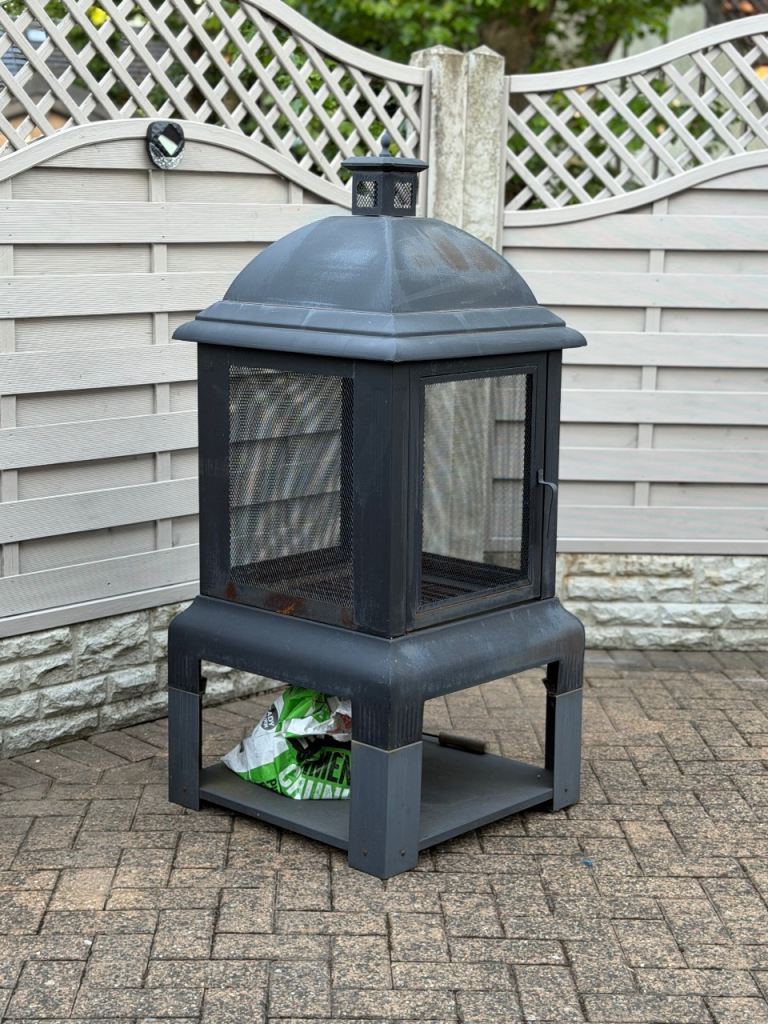 Large Outdoor Garden Chiminea / Fire Pit Heater