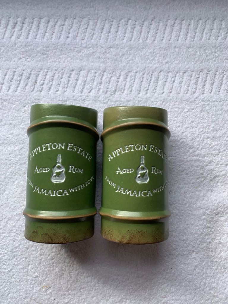 Pair of Appleton estate rum Rare tiki mug cocktail 