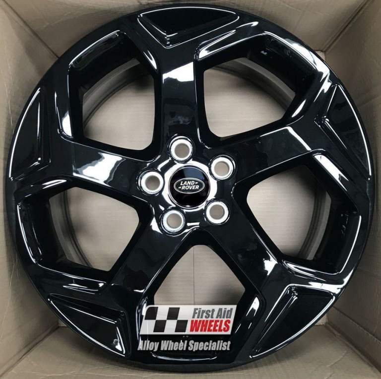 R502BG Swap RANGE ROVER SPORT L494 4X 20'' GENUINE STYLE 5084 GLOSS BLACK ALLOY WHEELS