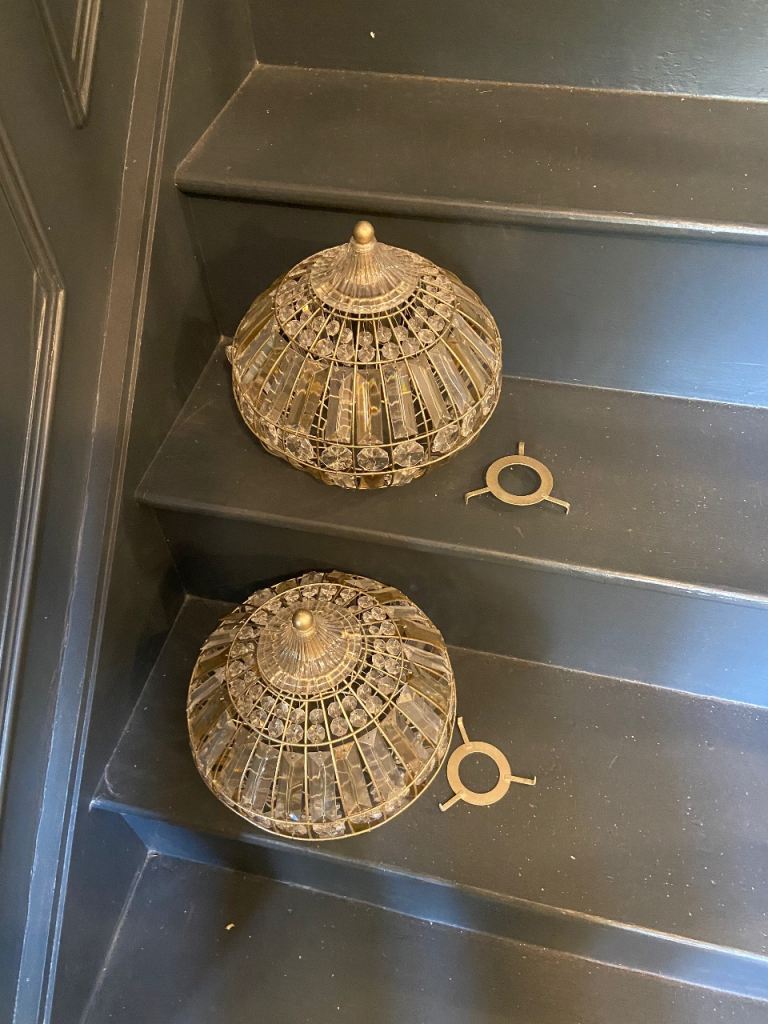 Crystal Next lampshades with hanging adapter